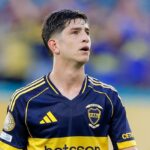 Tomás Belmonte en el partido con Benfica
