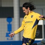 Cavani entrenó a la par y tiene chances de jugar contra Argentinos