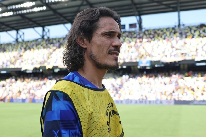 Edinson Cavani durante el Mundial de Clubes