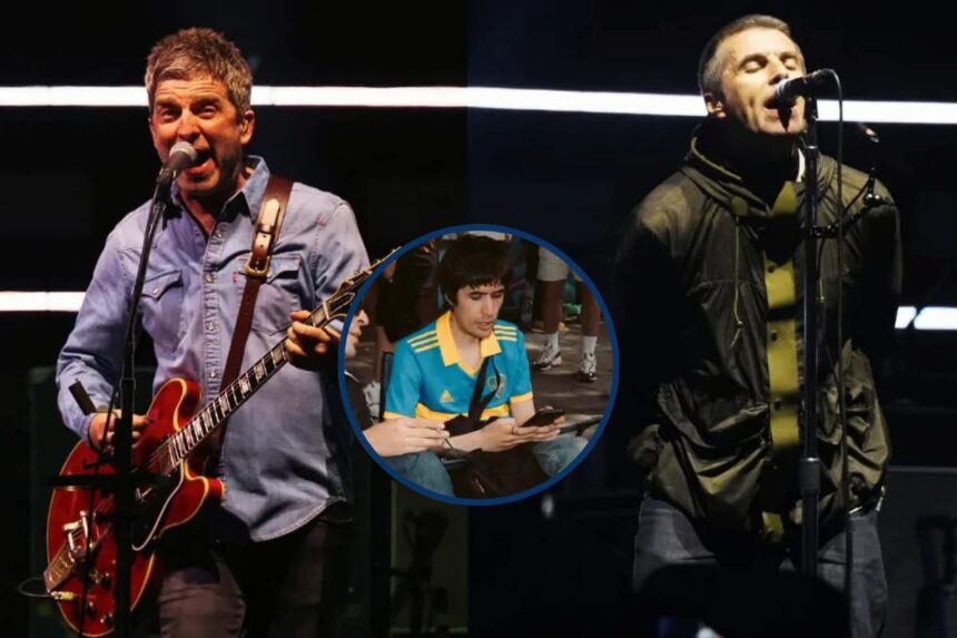 Un hincha de Boca en el video de Oasis en su regreso a los escenarios