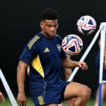Fabra en una práctica del Mundial de Clubes