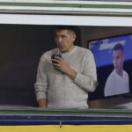 Riquelme en el palco de La Bombonera