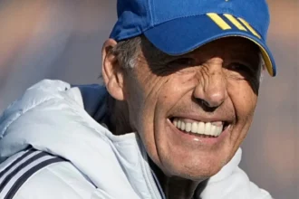 Russo en una de sus primeras prácticas desde su regreso a Boca