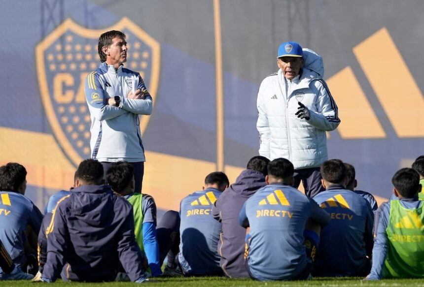 Russo al frente de la práctica de Boca
