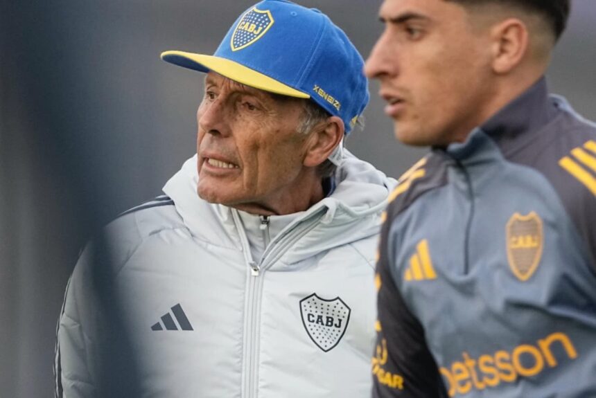 Russo en la práctica de Boca