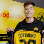 Aaron Anselmino fue presentado en Borussia
