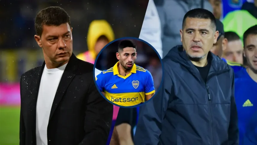 La interna de Battaglia con Riquelme por Alan Varela