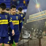 Pasacalles contra los jugadores de Boca en Mendoza