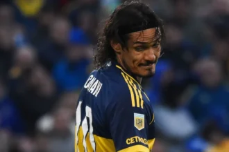 Edinson Cavani, en su peor momento en Boca