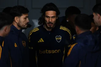 Cavani se cruzó con Úbeda