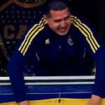 Riquelme y un festejo sorpresivo en el gol del empate de Boca