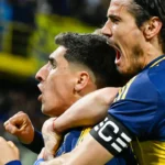 Merentiel y Cavani, los goleadores de Boca contra Banfield