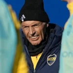 Russo en el entrenamiento de Boca previo al clásico con Racing