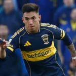 Alan Velasco en el clásico contra Racing